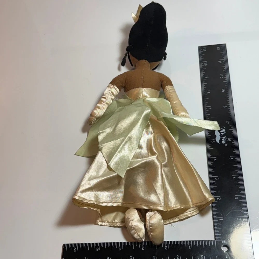 Disney Princess Tiana Plush Doll 12 Inch Green Ball‎ Gown